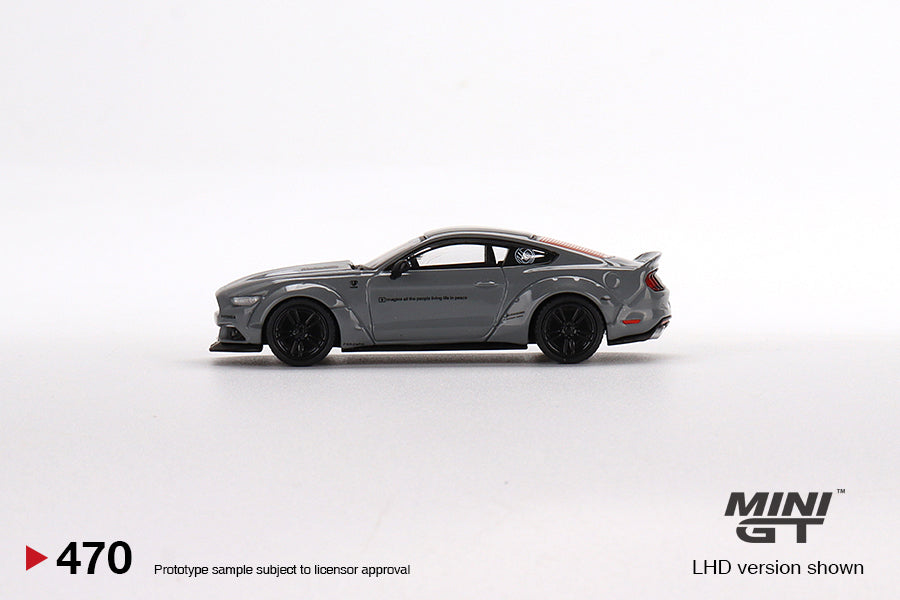 TSM Mini GT 1:64 Ford Mustang GT LB-Works Grey (RHD)