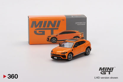 TSM Mini GT 1:64 Lamborghini Urus Arancio Borealis (RHD)