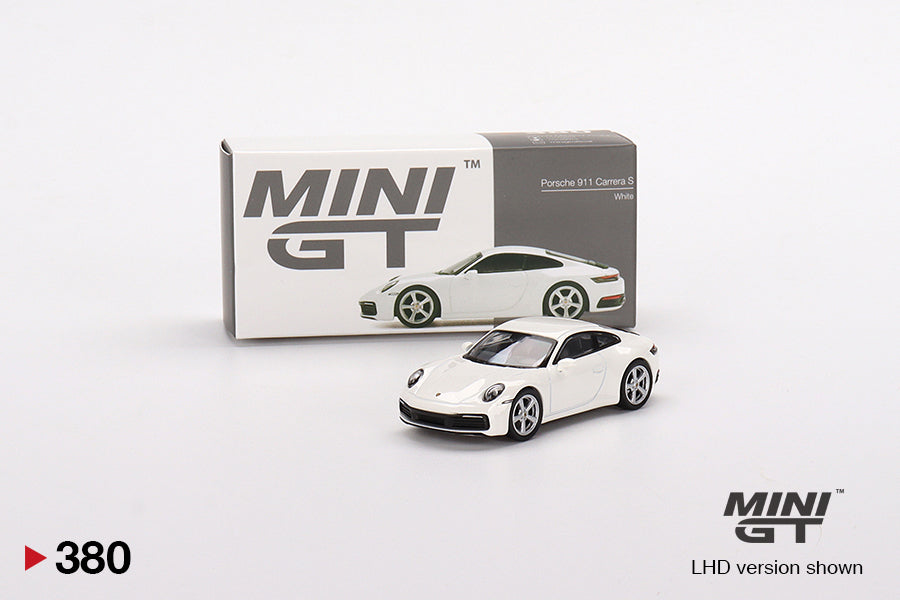 TSM Mini GT 1:64 Porsche 911 (992) Carrera S White (RHD)