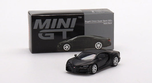 TSM Mini GT 1:64 Bugatti Chiron Super Sport 300+ Matte Black (LHD)