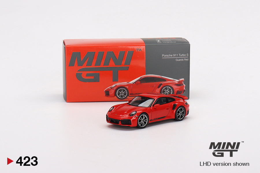 TSM Mini GT 1:64 Porsche 911 Turbo S Guards Red (RHD)