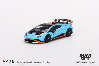 TSM Mini GT 1:64 Lamborghini Huracán STO Blu Laufey (RHD)