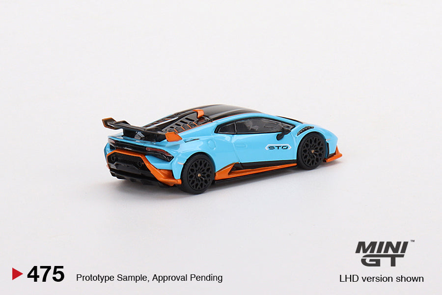 TSM Mini GT 1:64 Lamborghini Huracán STO Blu Laufey (RHD)