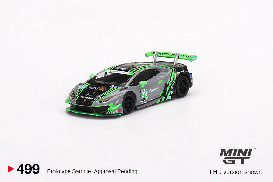 TSM Mini GT 1:64 Lamborghini Huracán GT3 EVO #39 2022 IMSA Road America 2nd Place