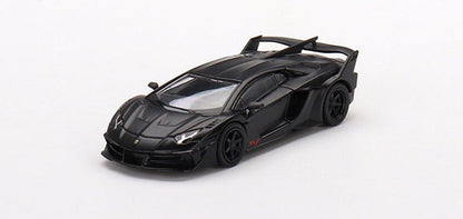 TSM Mini GT 1:64 Lamborghini LB-Silhouette WORKS Aventador GT EVO Matte Black (LHD)