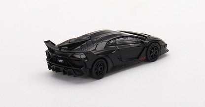 TSM Mini GT 1:64 Lamborghini LB-Silhouette WORKS Aventador GT EVO Matte Black (LHD)