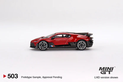 TSM Mini GT 1:64 Bugatti Divo (Red Metallic) (LHD)