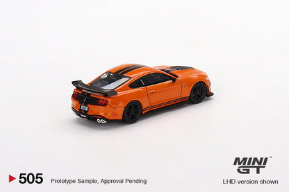 TSM Mini GT 1:64 Ford Mustang Shelby GT500 Twister Orange (LHD)