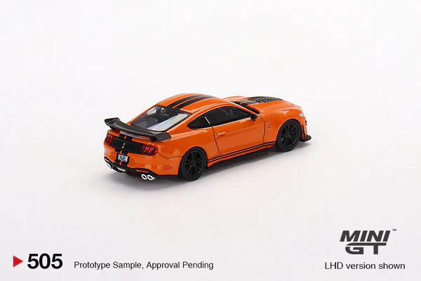 TSM Mini GT 1:64 Ford Mustang Shelby GT500 Twister Orange (RHD)