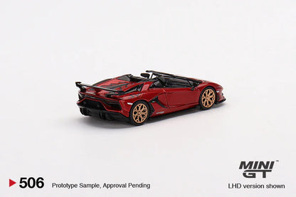 TSM Mini GT 1:64 Lamborghini Aventador SVJ Roadster Rosso Efesto (LHD)