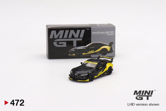 TSM Mini GT 1:64 Toyota GR Supra LB-Works Matte Black RHD