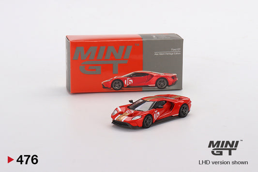 TSM Mini GT 1:64 Ford GT Alan Mann Heritage Edition