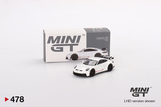 TSM Mini GT 1:64 Porsche 911 (992) GT3 White (LHD)