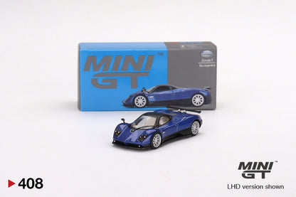 TSM Mini GT 1:64 Pagani Zonda F Blu Argentina (RHD)