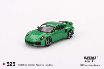 TSM Mini GT 1:64 Porsche 911 Turbo S Python Green (RHD)