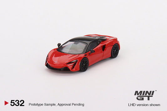 TSM Mini GT 1:64 McLaren Artura Vermillion Red (RHD)