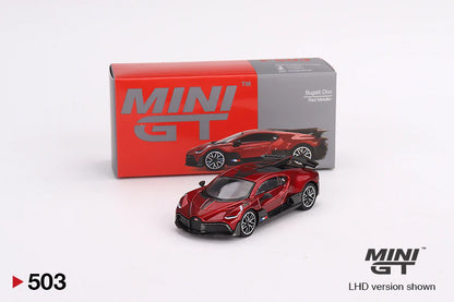 TSM Mini GT 1:64 Bugatti Divo (Red Metallic) (LHD)