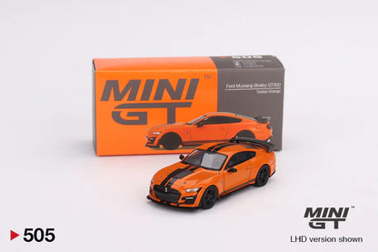 TSM Mini GT 1:64 Ford Mustang Shelby GT500 Twister Orange (LHD)