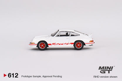 TSM Mini GT 1:64 Porsche 911 Carrera RS 2.7 Grand Prix White with Red Livery