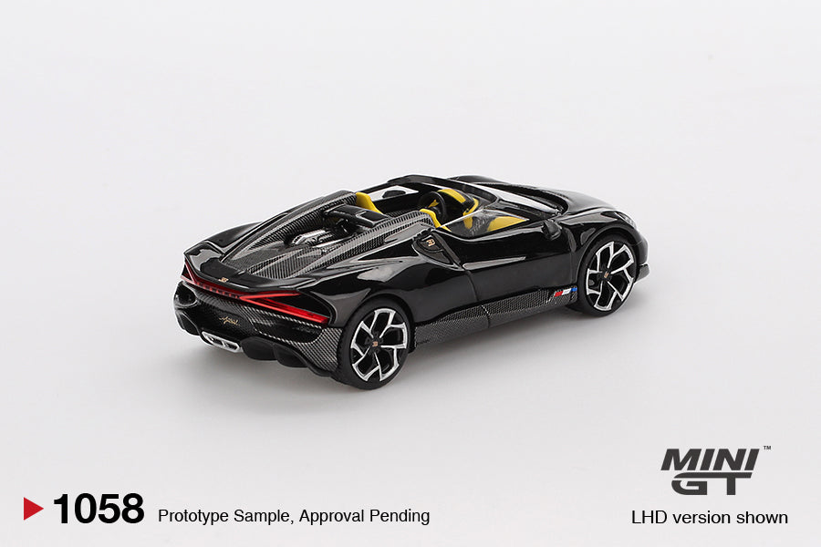 TSM Mini GT 1:64 Bugatti W16 Mistral Black