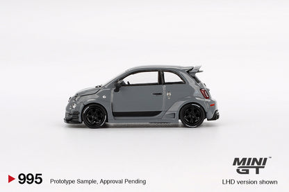 TSM Mini GT 1:64 Abarth 595 LB-WORKS x Abas Works Grey (RHD)