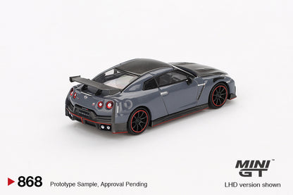 TSM Mini GT 1:64 Nissan GT-R Nismo 2024 NISMO Stealth Gray RHD