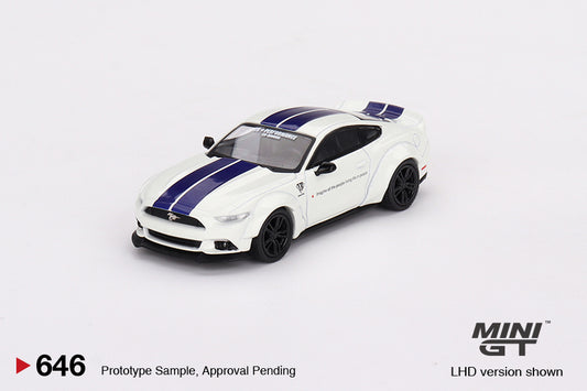 TSM Mini GT 1:64 FORD MUSTANG GT LB-WORKS White