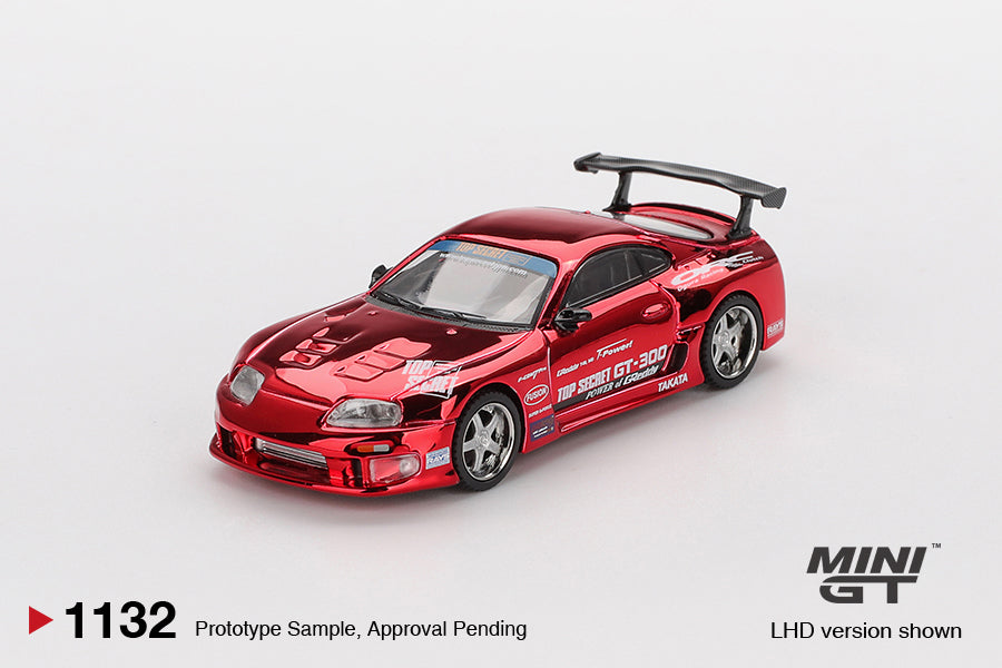 TSM Mini GT 1:64 Mini GT 1:64 Toyota Supra (A80) Top Secret GT-300 Top Secret Red Chrome RHD
