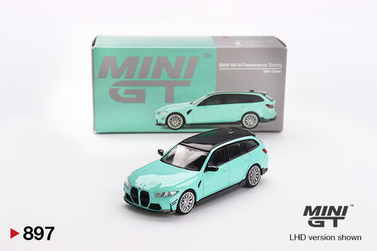 TSM Mini GT 1:64 BMW M3 M Performance Touring Mint Green (RHD)