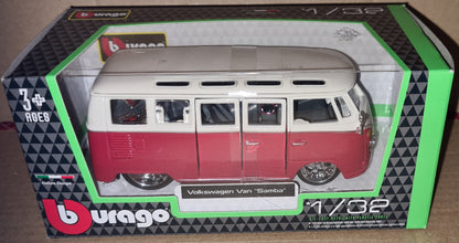 1:32 Volkswagen Van Samba Diecast Model Car