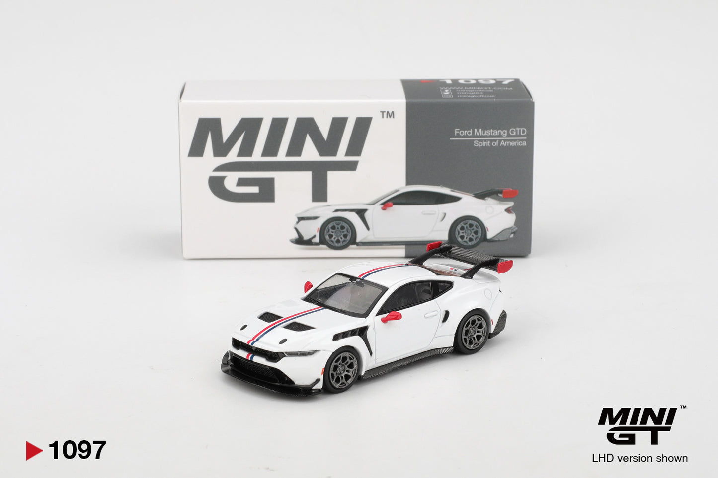TSM Mini GT 1:64 Ford Mustang GTD Spirit of America LHD