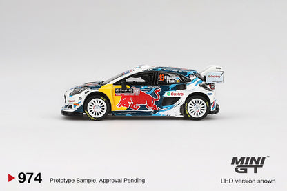 Mini GT 1:64 Ford Puma Rally1 #13 M-Sport Ford WRT 2024 Rally Monte Carlo