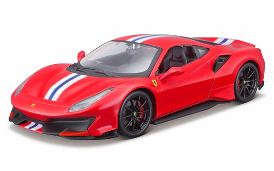 1:24 Ferrari 488 Pista Red Diecast Model Car