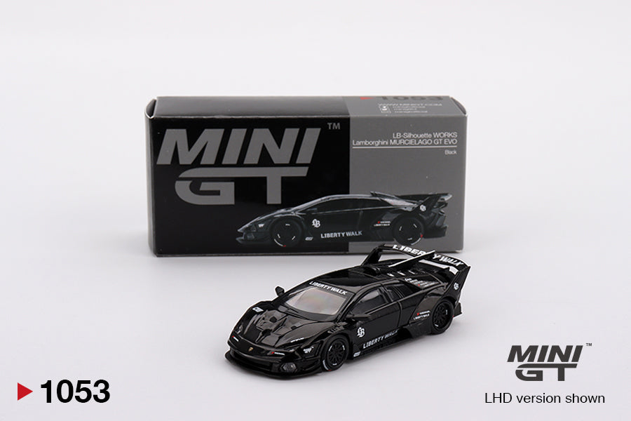 TSM Mini GT 1:64 Lamborghini LB-Silhouette WORKS MURCIELAGO GT Evo Black