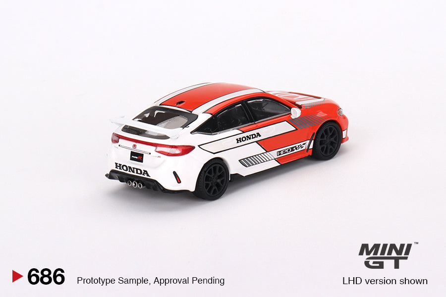 TSM Mini GT 1:64 Honda Civic TYPE R 2023 Pace Car Red