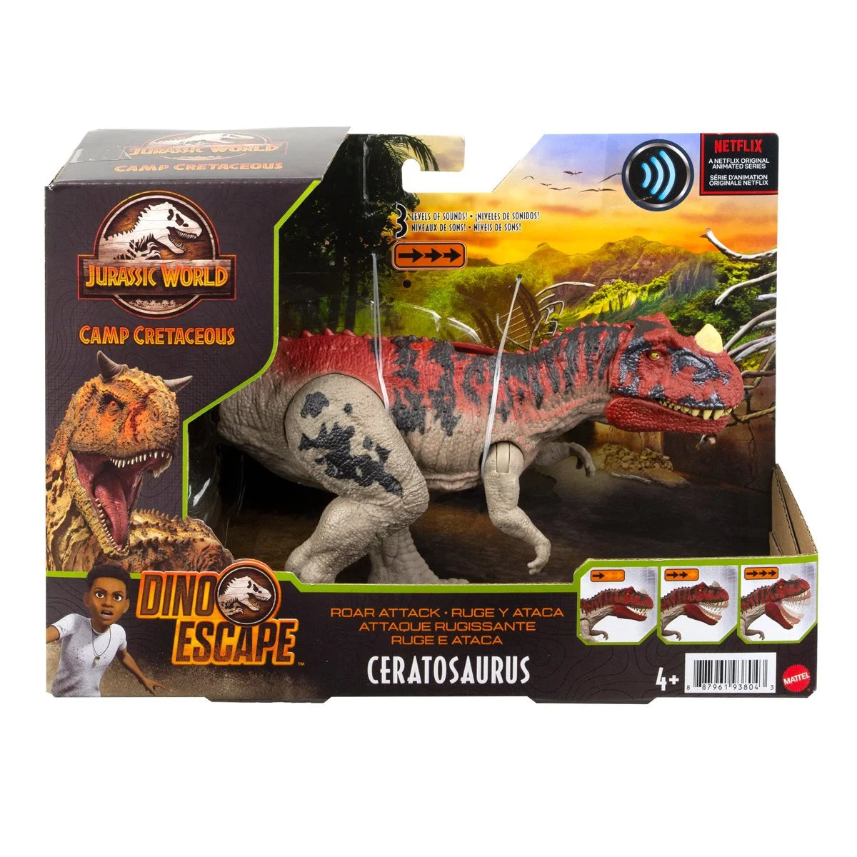 Jurassic World Camp Cretaceous Roar Attack Ceratosaurus