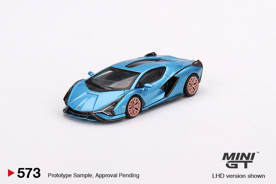 TSM Mini GT 1:64 Lamborghini Sián FKP 37 Blu Aegir (LHD)