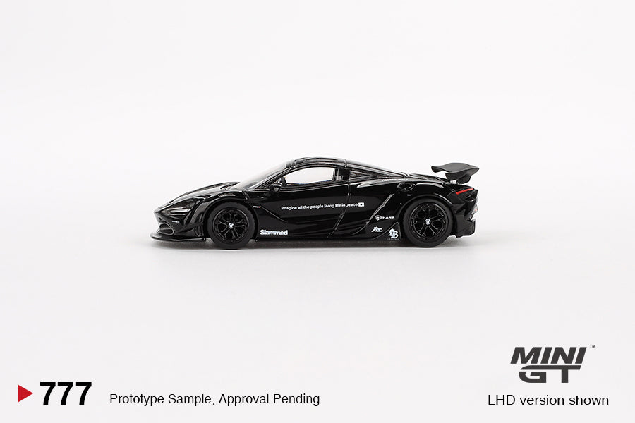 TSM Mini GT 1:64 McLaren 720S LB★Works Black RHD
