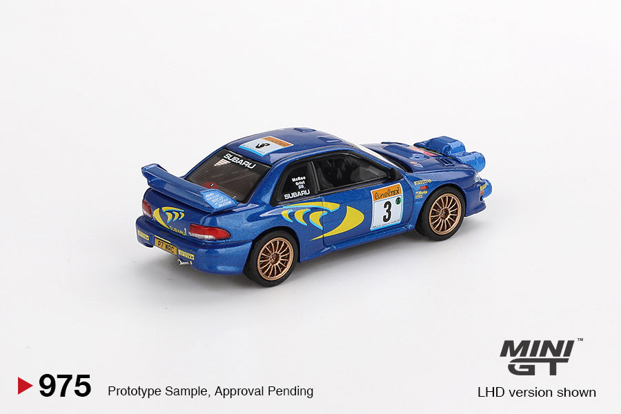 TSM Mini GT 1:64 Subaru Impreza WRC98 1998 Rally Monte-Carlo 3rd Place #3