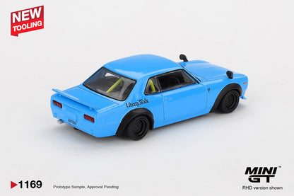 Mini GT 1:64 Nissan LB Works HAKOSUKA Baby Blue