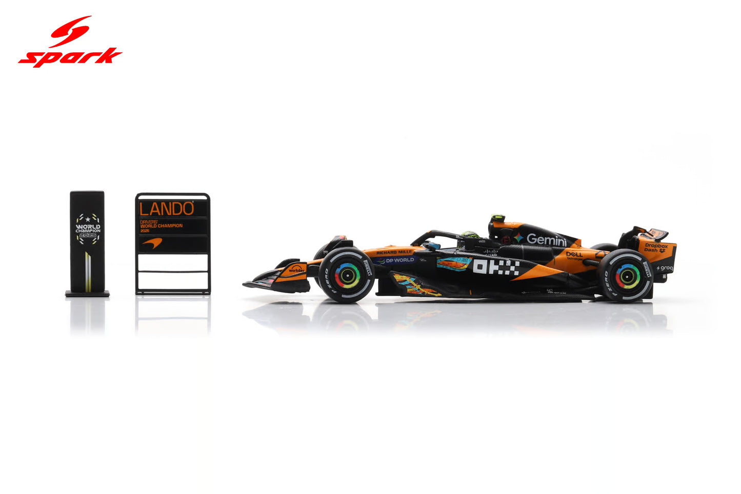 McLaren MCL39 No.4 3rd Abu Dhabi GP 2025 Lando Norris F1 Drivers World Championship 2025 1:64