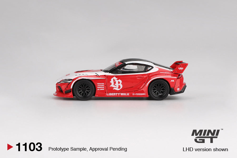 TSM Mini GT 1:64 LB WORKS Toyota GR Supra Red