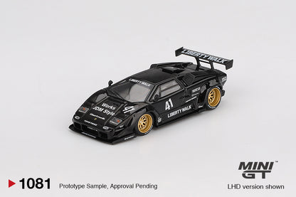TSM Mini GT 1:64 Lamborghini Countach LB-WORKS Black