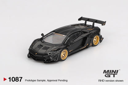 TSM Mini GT 1:64 LB WORKS Lamborghini Aventador Limited Edition Matte Black