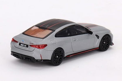 TSM Mini GT 1:64 BMW M4 CSL Frozen Brooklyn Grey Metallic (RHD)