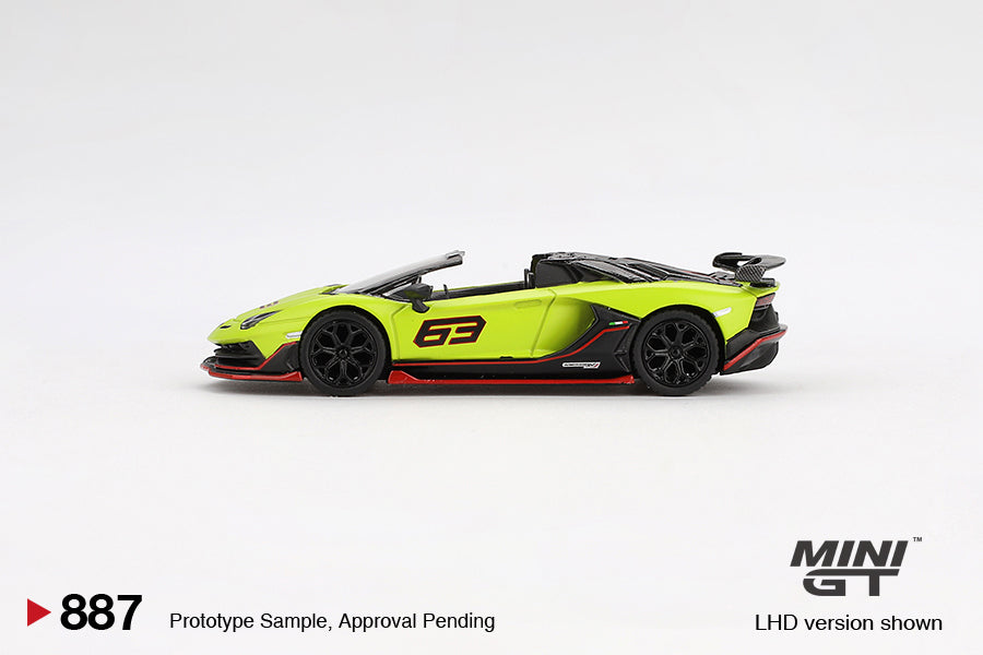 TSM Mini GT 1:64 Mini GT 1:64 Lamborghini Aventador SVJ 63 Roadster Verde Shock