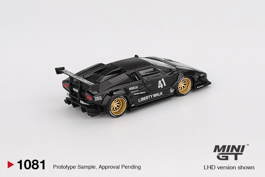 TSM Mini GT 1:64 Lamborghini Countach LB-WORKS Black