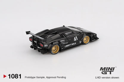 TSM Mini GT 1:64 Lamborghini Countach LB-WORKS Black