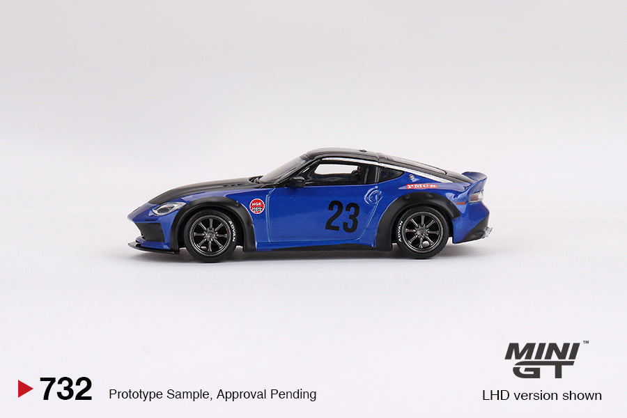 TSM Mini GT 1:64 Nissan Z LB★NATION WORKS Seiran Blue (RHD)