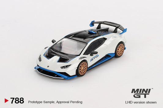 TSM Mini GT 1:64 Lamborghini Huracán STO Bianco Asopo RHD